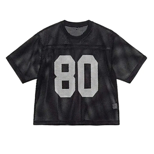 Men's Pink <b>Mesh</b> Short Sleeve T-Shirt With Number 33 Heat-Transfer Printed Breathable O-Neck Regular Fit Knitted Casual Style - Product Image 6