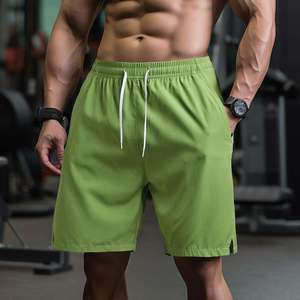 Ropa Deportiva para Hombre, Pantalones Cortos Deportivos con Logotipo Personalizado en la Cintura y Abertura en el Bajo, para Gimnasio y Entrenamiento - Product Image 6