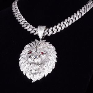AMBER JEWELS T-300 Colgante Unisex de Plata 925 con Baño de Rodio, Perla de Agua Dulce y Moissanita, Diseño de Corona, Estilo Hip Hop, Certificado GRA - Product Image 1
