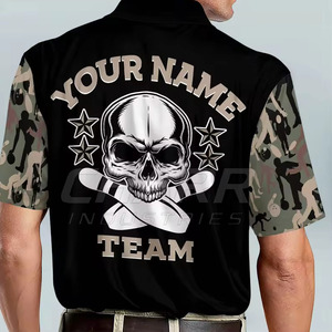 Camiseta de Manga Corta para Hombre, 100% Poliéster, Transpirable, Antibacteriana, Impermeable, de Secado Rápido, Tallas Grandes, Estampada, Bajo MOQ, Servicio OEM, Personalizable - Product Image 5