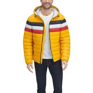 Chaqueta de Invierno con Capucha de Nailon Personalizada al por Mayor para Hombre, Chaqueta Acolchada con Relleno de Plumón, Estilo Outdoor - Product Image 3