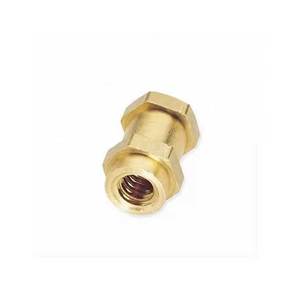 Double Hex Brass Insert Heavy Duty Threaded <b>Fasteners</b> for Plastic Components High Accuracy Industrial Application - Product Image 4
