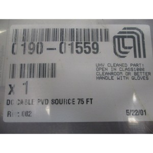 Cable de CC AMAT 0190-01559 para Fuente PVD, 75 Pies, 105483 - Equipo y Piezas de Semiconductores de Confianza de Global Legacy Semiconductor - Product Image 1