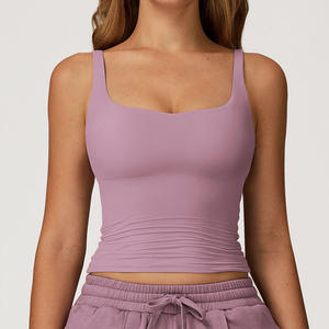 Débardeur noir à col carré pour femme, tricoté léger, idéal pour les vacances d'été, les promenades sur la plage et un style chic au quotidien - Product Image 6