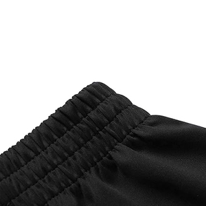 Conjunto Deportivo para Hombre en Negro y Gris, Cierre de Cremallera Completo, Bolsillos Laterales, Transpirable, Poliéster y Algodón, Estilo Deportivo Otoñal - Product Image 2