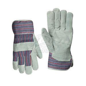 Working Gloves <b>Leather</b> Durable Palm Grip Breathable Fabric Quick Dry Eco-Friendly Reinforced Stitching Four Seasons Needle - Product Image 3