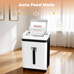 Distruggidocumenti Commerciale Professionale per 150 Fogli, Taglio Micro, CD/Carte, Livello di Sicurezza P5, 60 Minuti Non-Stop, per Uso Domestico - Product Image 1