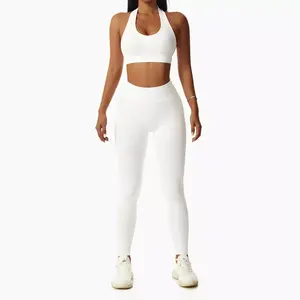 Conjunto de Yoga de Verano Personalizado de Alta Calidad para Mujer, Ropa Deportiva, Traje de Gimnasio, Conjunto de Yoga para Correr - Product Image 5