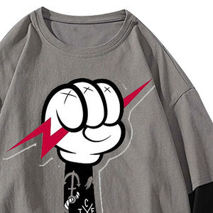 Camisas de Doble Capa a Precio de Mayoreo, Nueva Llegada, Ropa Casual, Estilo Urbano, Camisas Holgadas de Algodón con Mangas Dobles - Product Image 4