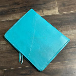 สมุดโน๊ต A4แบบมีซิปสมุดโน๊ตหนังแท้ที่ใช้เครื่องมืออุปกรณ์จัดเก็บแฟ้มใส่เครื่องมือพร้อมเครื่องมือลายดอกไม้3ห่วง - Product Image 3