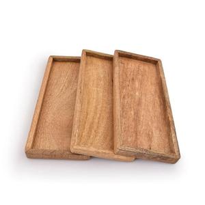 Plat de service et plateau décoratifs écologiques avec poignée, revêtement laqué, compatibles lave-vaisselle, pour snacks et thé - Product Image 6