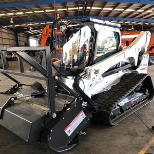 Heavy duty Bobcatts Skid Steer Loader with <b>mulcher</b> Crawler Front Loader PLC controlled machine for construction lifting grading - Product Image 5