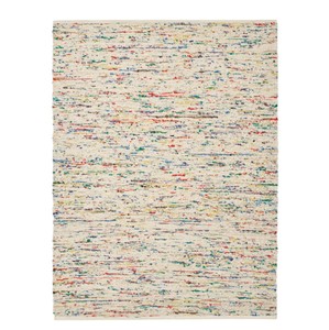 Tapis tressé en laine fait main avec boucles en forme de galets |   Tapis de sol texturé sur mesure avec bordure |   Design moderne à boucles épaisses - Product Image 4