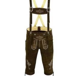 Lederhosen Alpine Heritage marron foncé pour hommes, tailles européennes 46 à 62 - Product Image 1