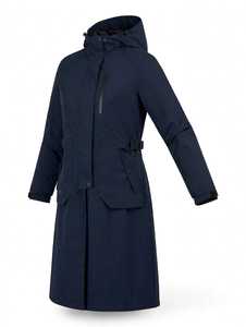 Impermeable Personalizado con Capucha Larga de PU, Chaqueta para Montar a Caballo, Ropa de Trabajo para Exteriores, Capucha Desmontable, Bolsillos Delanteros, Modelo PK - Product Image 3