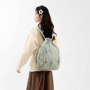 Mochila Escolar Unisex con Cierre de Cordón, Bolsillos Laterales, Material de Poliéster, Estilo Casual para Actividades al Aire Libre - Product Image 6