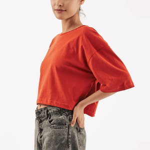 100% Breathable Summer Wear Women <b>Crop</b> <b>Top</b> Shirts Latest Style Custom Logo Women <b>Crop</b> <b>Top</b> Shirts - Product Image 6