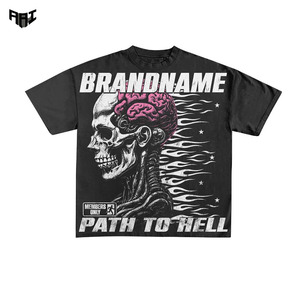 Chemises à imprimé graphique personnalisées pour hommes, coupe ample décontractée, style streetwear, 100% coton lourd, vêtements de marque sur mesure. - Product Image 1