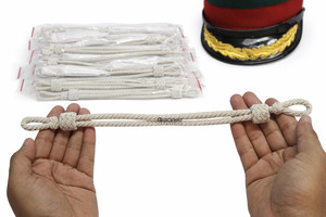 สายรัดคางหมวกทรงเยอรมันแบบเงิน พร้อมสายโซ่ตกแต่งระดับพรีเมียม - Product Image 6
