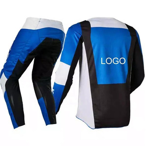 Combinaison de course moto pour homme, ensemble maillot et pantalon à manches longues, rose et noir, impression par transfert thermique, % polyester, anti-UV, séchage rapide, toutes saisons - Product Image 4