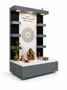 Temple de prière hindou en bois massif sculpté à la main, moderne, pour maisons de luxe, unité de prière contemporaine en teck pour salles de prière, Mandir hindou - Product Image 3