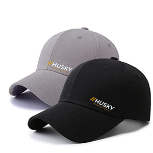 Casquette de baseball unisexe en coton Husky, 6 panneaux, logo brodé réglable sur le devant, chapeau décontracté pour adultes - Product Image 2
