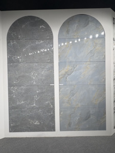 Azulejos de Porcelana Pulida con Aspecto de Ónix de 60x120cm, Acura Azul, Acabado Brillante, Calidad Premium, Azulejos de 600x1200mm para Sala de Estar - Product Image 4