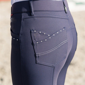 High Quality 4-way Stretch Horse Riding Breeches Leggings Tights Equestrian Wear Pants on Technical Fabric with Soft Feel - Product Image 6
