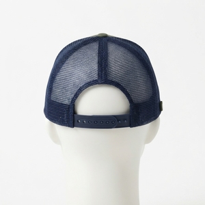 Men's <b>Navy</b> Green Trucker <b>Cap</b> Custom Embroidered Logo Mesh Back <b>Baseball</b> Hat Adjustable Outdoor Streetwear - Product Image 4
