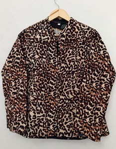 Veste en coton respirant matelassée à imprimé animalier exotique pour femme, faite à la main, style bohème, motif léopard, manches longues - Product Image 5