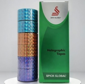 Multi-Purpose Holographic Tape for Packaging <b>Scrapbooking</b> & Decoration Strong Adhesion Waterproof Rainbow Laser Effect Finish - Product Image 5