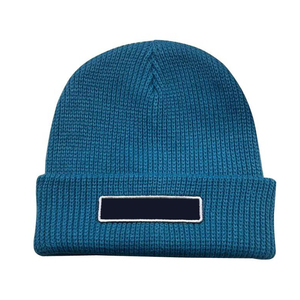 Embroidery Logo Solid Color Outdoor Warm Customize Winter Hats For <b>Men</b> Women Cuffed Beanies - Product Image 3