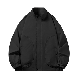 Veste polaire légère pour homme en polyester/coton avec fermeture éclair, coupe-vent décontractée et respirante pour l'hiver SELF - Product Image 4