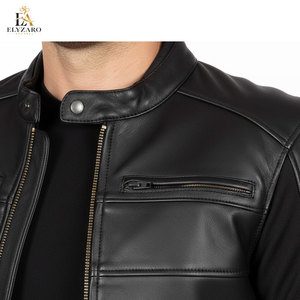 Chaqueta de Motociclista de Cuero Negra para Hombre Elyzaro, Chaqueta Personalizada para Motociclistas - Product Image 6