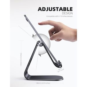 Adjustable Desktop <b>Tablet</b> <b>Stand</b> Compatible with iPad 2018 Pro 9.7 10.5 Ai-Gift for Convenient PC Holding - Product Image 4