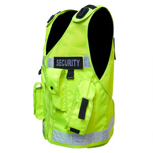 Chaleco de Trabajo Reflectante de Alta Visibilidad para Hombres y Mujeres, Chaleco de Construcción de Alta Visibilidad, Uniforme de Guardia, 100% Poliéster Malla - Product Image 5