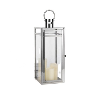 Linterna Icónica de Acero Inoxidable con Paneles de Vidrio, Portavelas Decorativo para el Hogar, Duradero, Se Aceptan Requisitos Personalizados - Product Image 2