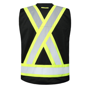 เสื้อกั๊กนิรภัยสำหรับงานก่อสร้าง อุตสาหกรรม สีตามสั่ง โลโก้ตามสั่ง ป้องกันไฟฟ้าสถิตย์ สะท้อนแสง มองเห็นได้ชัดเจน มีกระเป๋า - Product Image 2