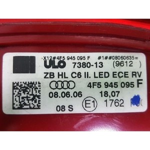 Luz Trasera Izquierda Usada A6 45945095F - Product Image 3