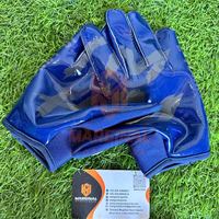 Guantes de Fútbol Americano de Diseño Personalizado con Palma Ultra Adhesiva, Agarre Duradero y Transpirable para Hombre