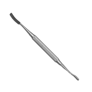 Lima de Hueso Veterinaria de Acero Inoxidable Quirúrgico Ortopédico Miller, Extremo Curvo de 6.2mm y Redondo de 4.8mm, Herramienta Reutilizable de Alta Calidad - Product Image 1