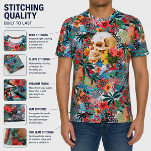 T-shirt Homme Personnalisé en Polyester 100% pour Sublimation, Impression Intégrale par Sublimation, Découpe Automatisée, Effet Délavé, Qualité Supérieure, Vente en Gros Direct Usine - Product Image 5