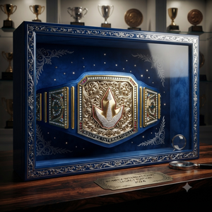 เข็มขัดแชมป์ฝึกศิลปะการต่อสู้ยูนิเซ็กซ์ Ronpex International Luxury Leather Brass คุณภาพดี บุด้วยผ้าฝ้ายนุ่ม - Product Image 4