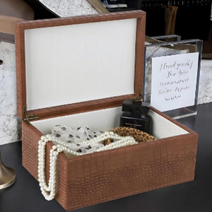 Boîte de rangement en cuir, boîtes en cuir de luxe - Product Image 2