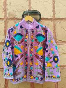 Nouvelle veste sarong élégante et magnifique 2026, longue, pour soirée/mariage, avec de belles décorations brodées - Product Image 3