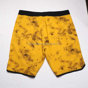 Nouveau Design hommes Shorts de plage 100% Polyester maillot de bain poches mi décontracté Surf Board Shorts solide tricoté à la mode maillots de bain - Product Image 3