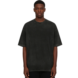 T-shirt unisexe 100 % coton, coupe droite, 230 g, personnalisé avec logo, délavé à l'acide, sérigraphié, écologique, de haute qualité - Product Image 1
