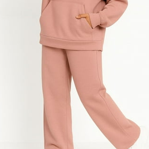 Ensemble de survêtement polaire unisexe personnalisé avec logo, collection 2026, haut de gamme, écologique, grande taille, streetwear, imprimé uni, décontracté, avec sweat à capuche et pantalon de jogging - Product Image 6