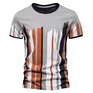 T-shirts promotionnels personnalisés pour hommes, 100 % coton, coupe ample, respirants, imprimés effet vieilli, prix usine, échantillon gratuit - Product Image 3