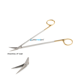 Tijeras Quirúrgicas TC Gold DeBakey Potts-Smith Fabricadas con Acero Inoxidable de Alta Calidad con Inserciones de Carburo de Tungsteno – 25 °   45 °   60 ° - Product Image 1